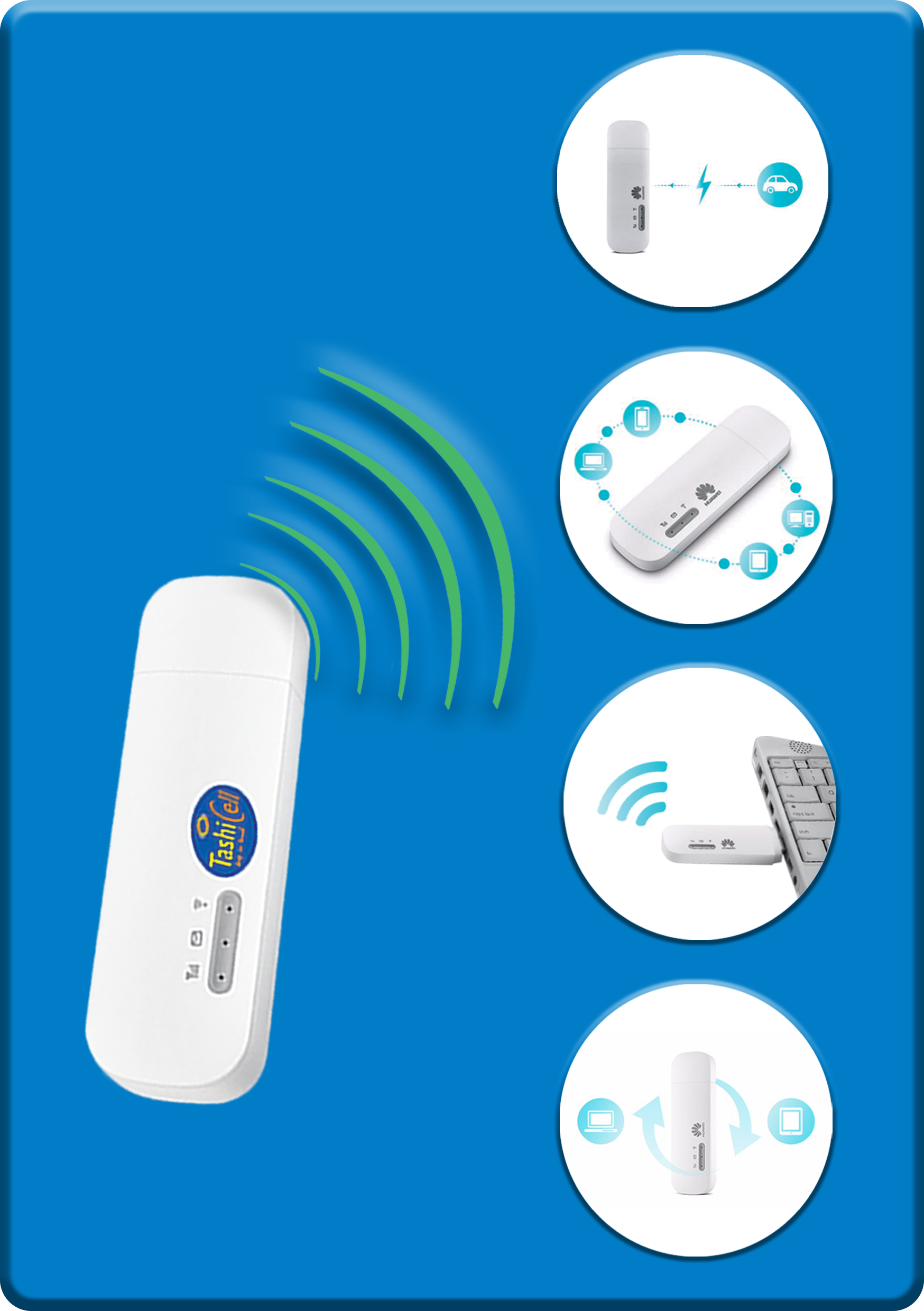 TashiCell 4G Wi-Fi Wingle Data Card