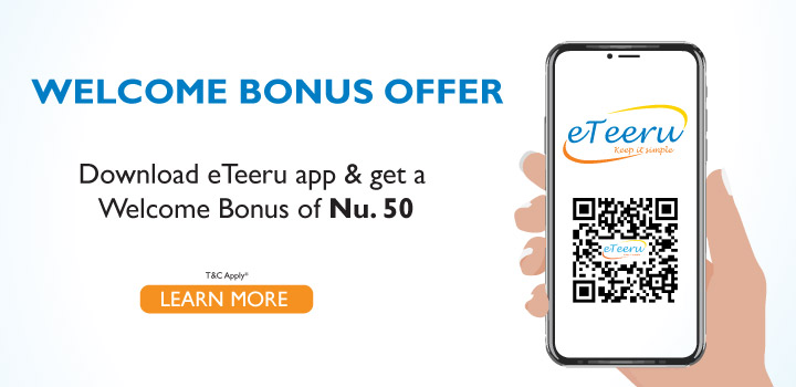 eTeeru Welcome Bonus